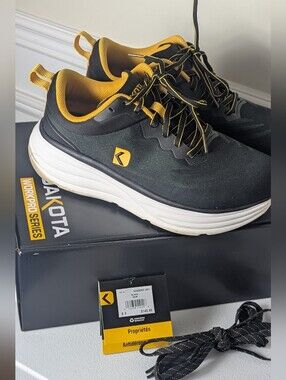 ​Dakota Tarantula Anti-Slip FreshTech Work Athletic Shoes Black Yellow Mens 9